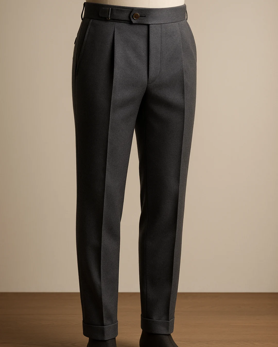 Extended Tab Closure Trousers