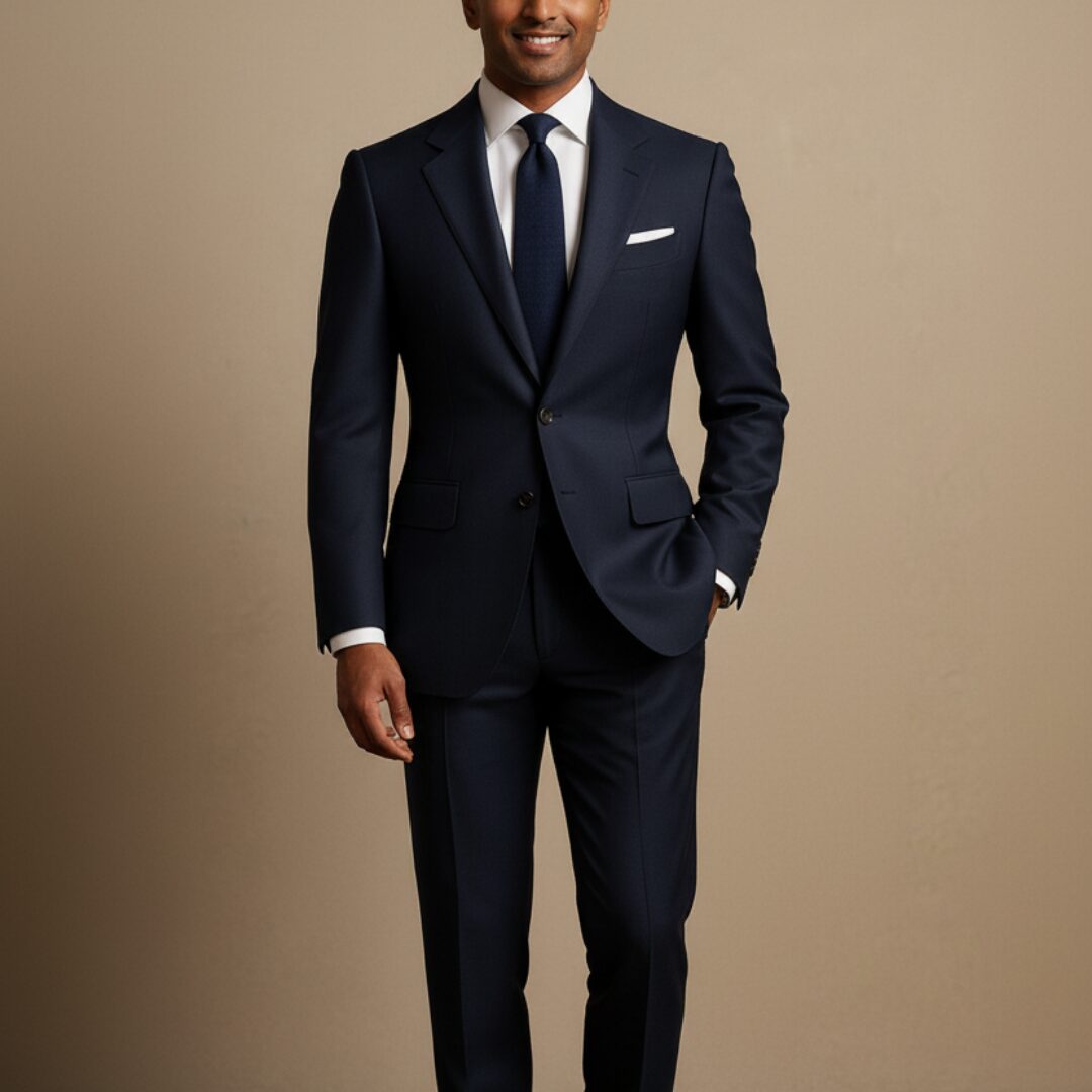 Two-Button Notch Lapel Suit